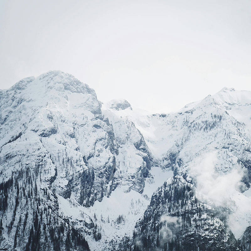 Winter mountain scape